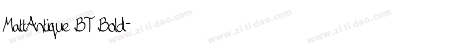MattAntique BT Bold字体转换